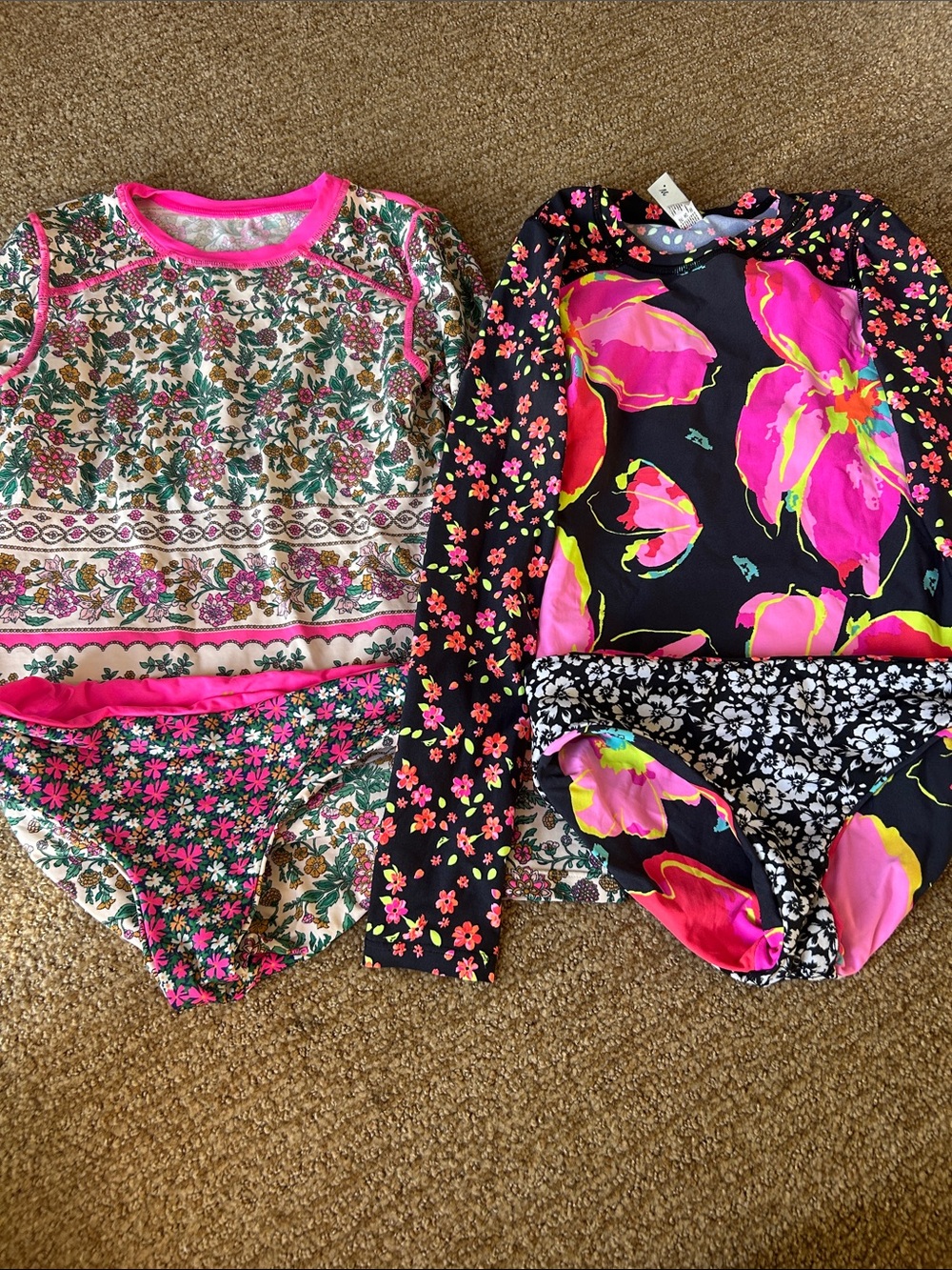 Girls Maaji bathing suits. Reversible. Perfect for summer!